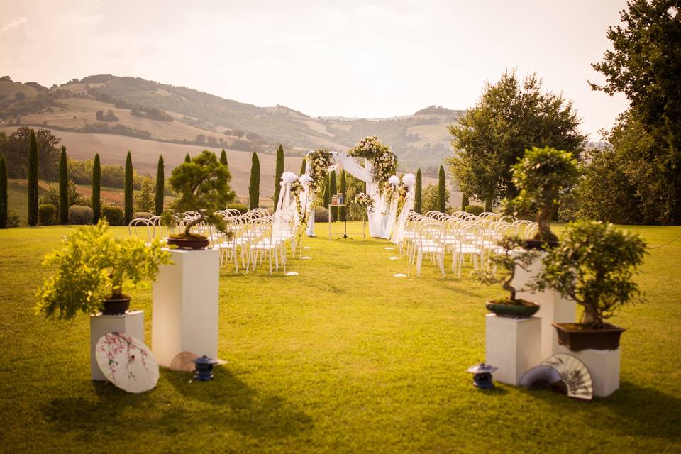Allestimento cerimonia