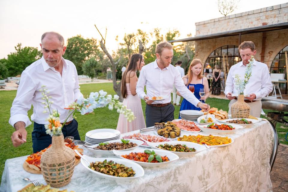 ospiti del catering