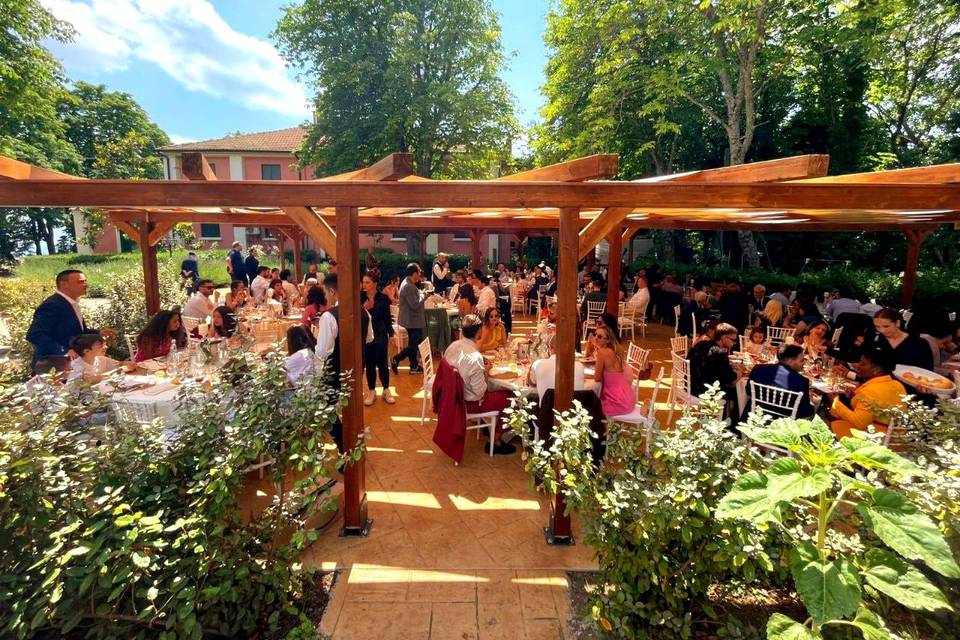 La vista esterna del gazebo