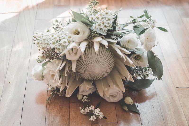 Bouquet sposa con protea albin