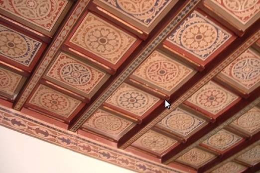 Il soffitto di una camera matrimoniale