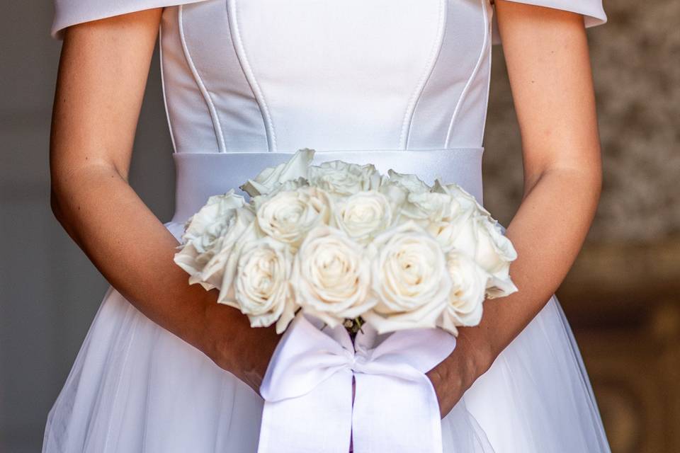 Bride getting ready