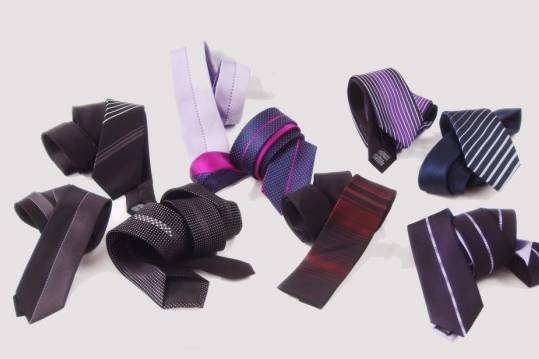 Varietà di cravatte in seta