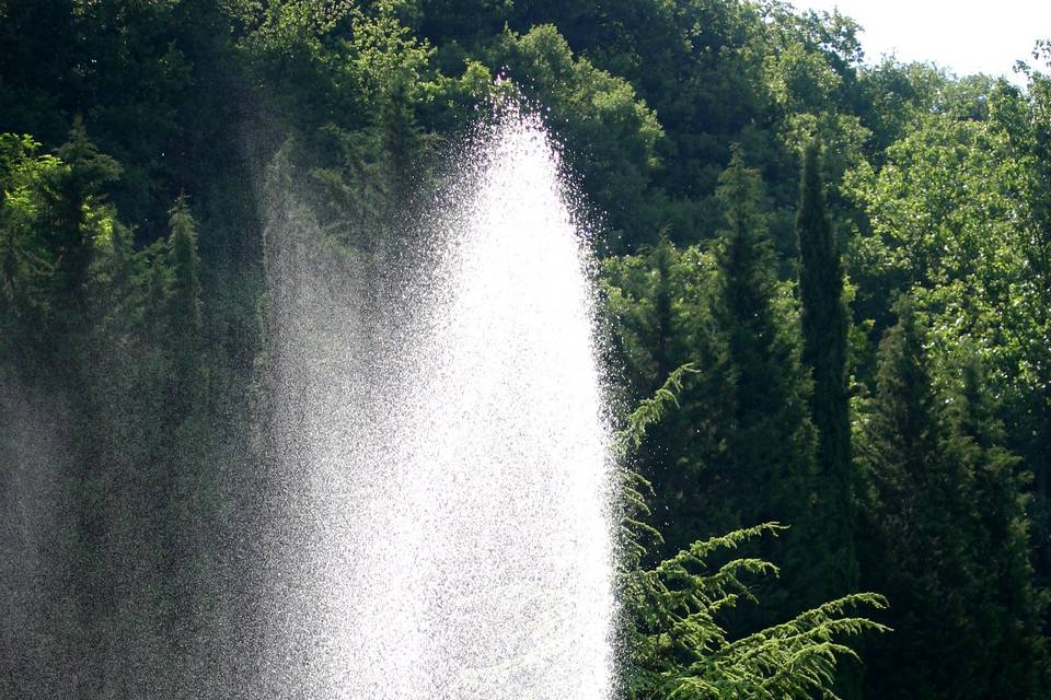 Getto d'acqua della fontana