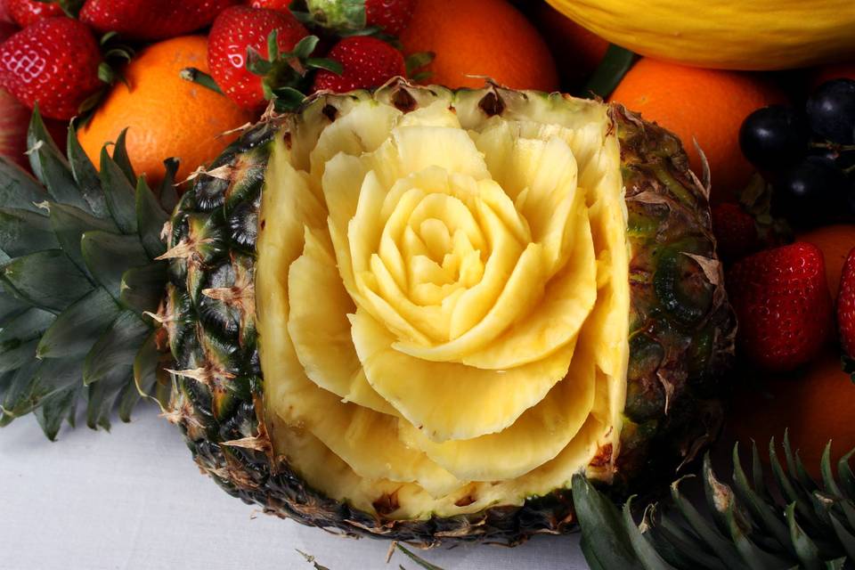 Particolare su ananas