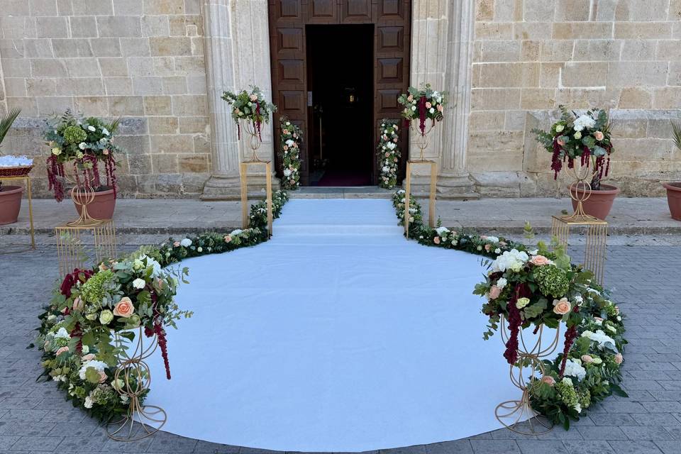 Ingresso tappeto rotondo