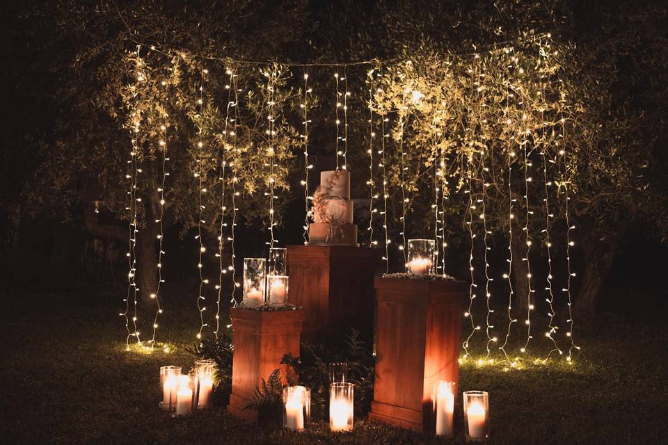 Taglio torta giardino ulivi