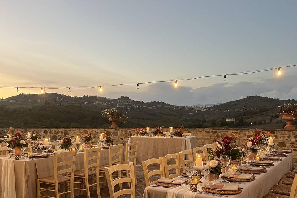 Cena sulla terrazza