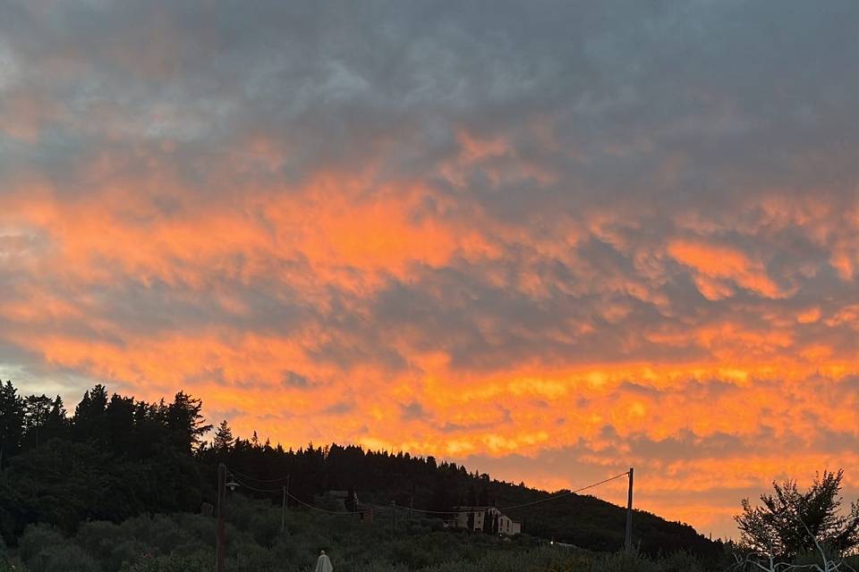 Cena nel gazebo