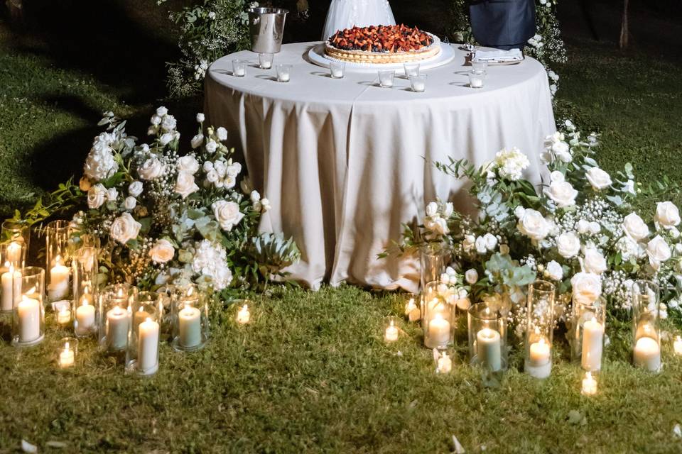 Taglio torta giardino ulivi