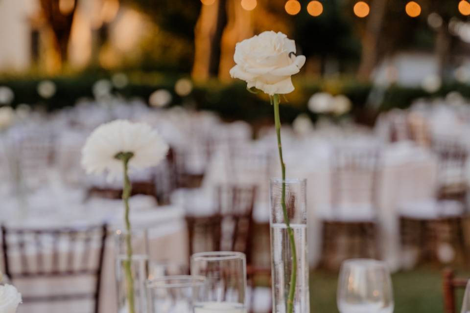Minimal chic centerpiece