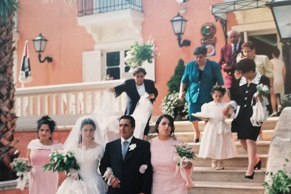 La sposa e il papà della sposa