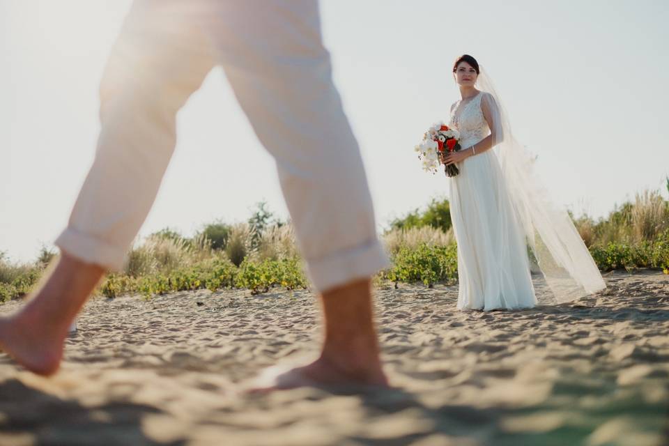 Chapeau - sposi in spiaggia