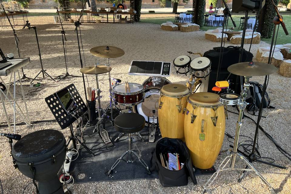 Il nostro kit percussivo