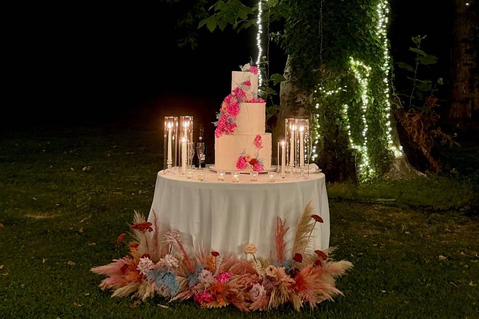 Il taglio torta nel parco