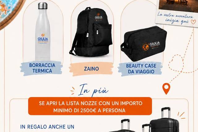 Regalo viaggio di nozze