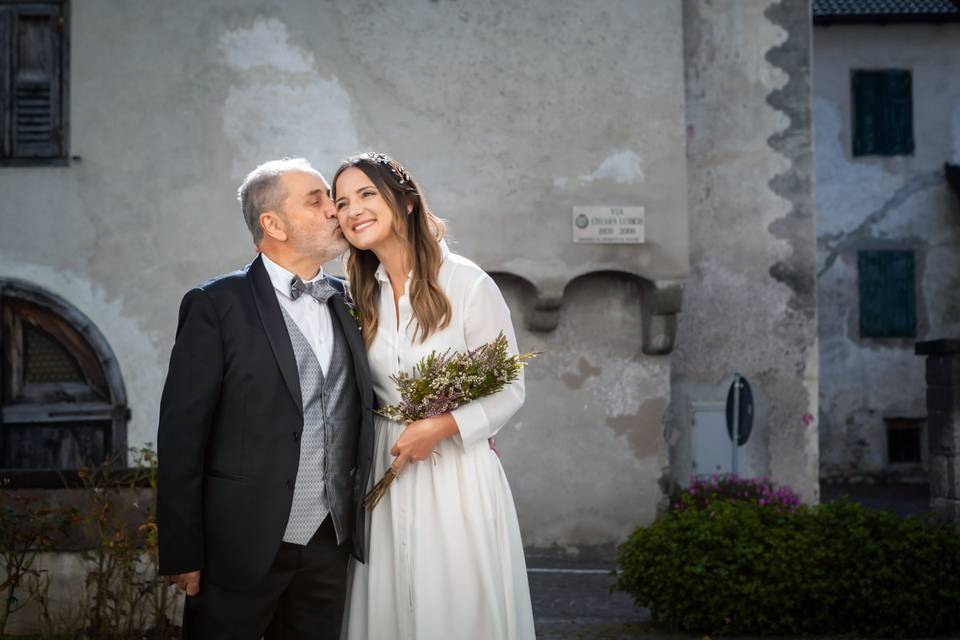 Sposa con papà