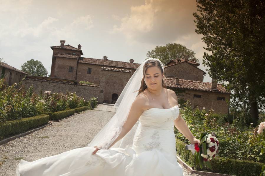 Bouquet e nuvole, bianche