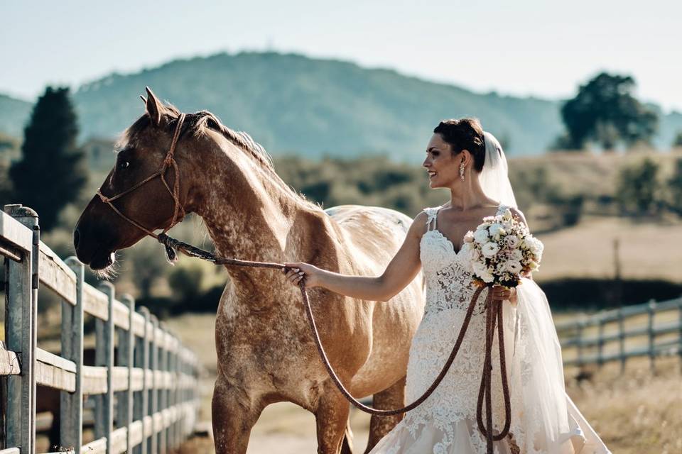 La sposa ed il suo cavallo