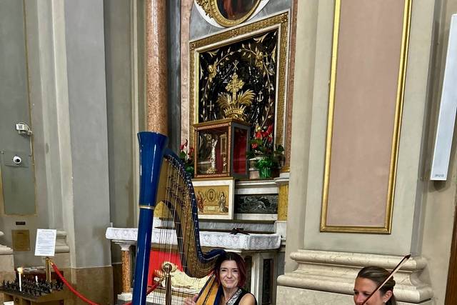 Arpa e violino