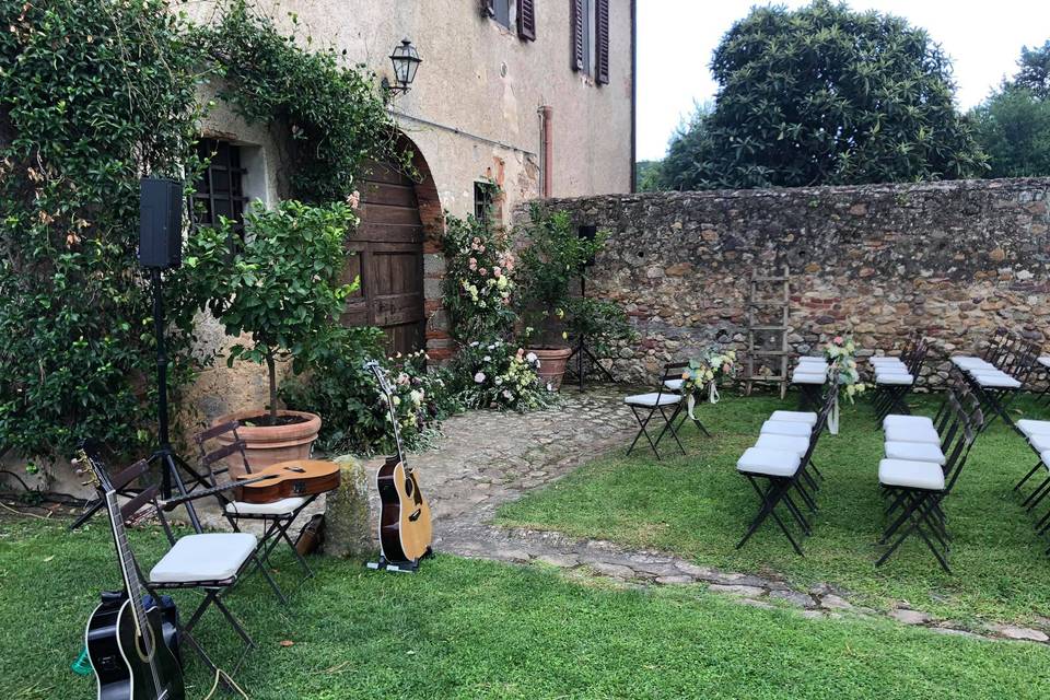 Matrimonio boho all’aperto