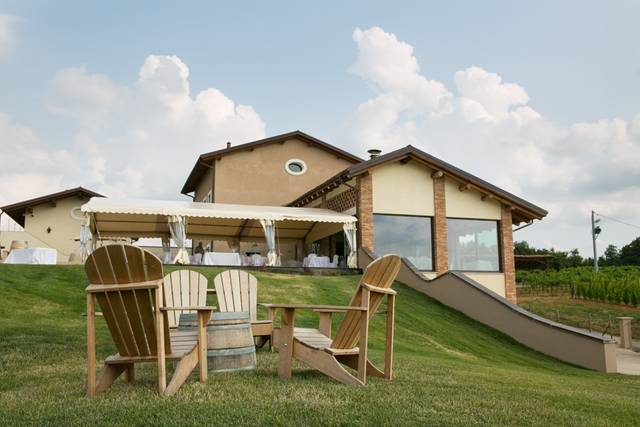 Terrazza allestita per matrim