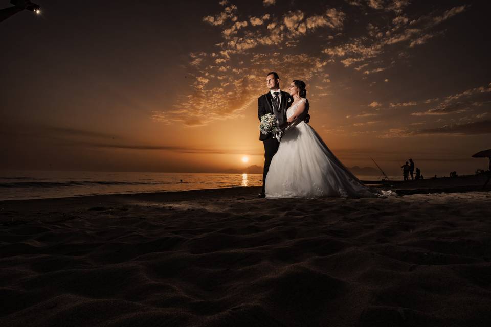 Wedding sunset