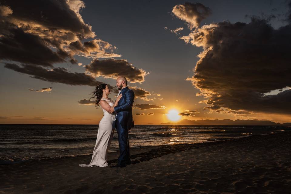 Wedding sunset