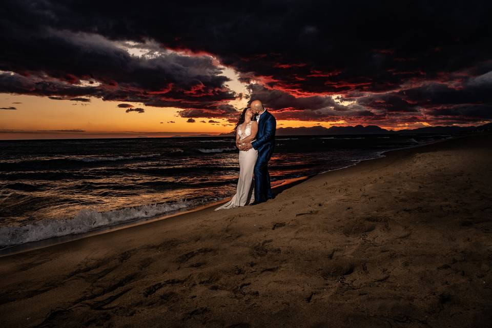 Wedding sunset