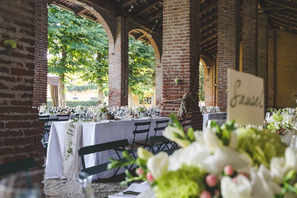 La cena sotto la tettoia