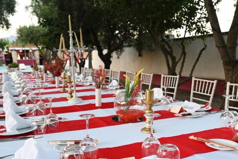 Allestimento tavoli