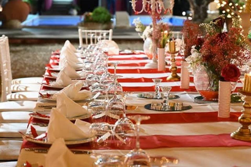 Allestimento tavoli