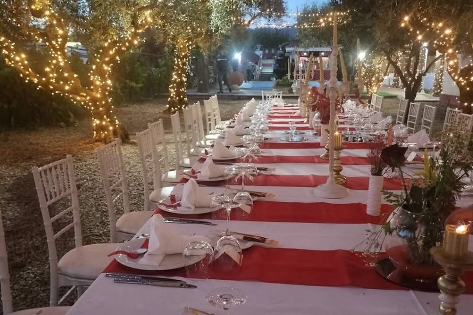 Allestimento tavoli