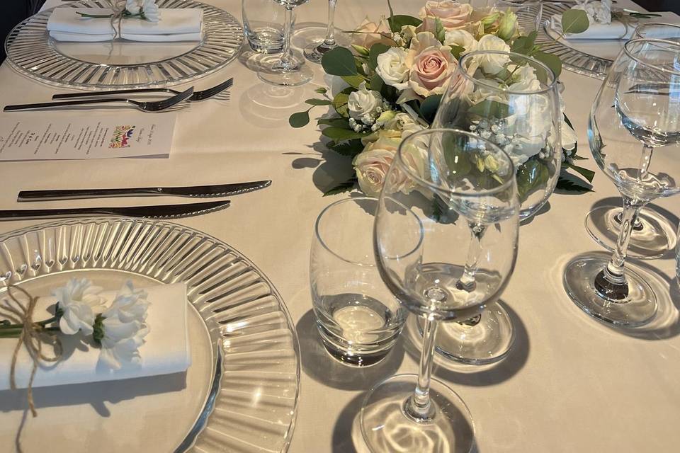 mise en place matrimonio