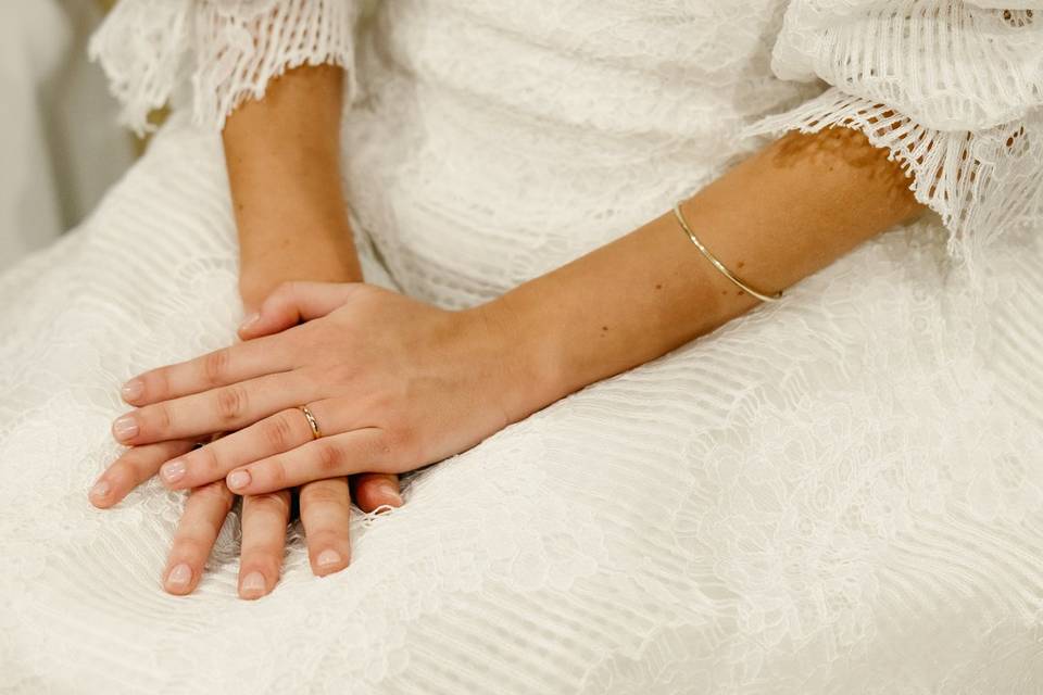 Dettagli abito da sposa