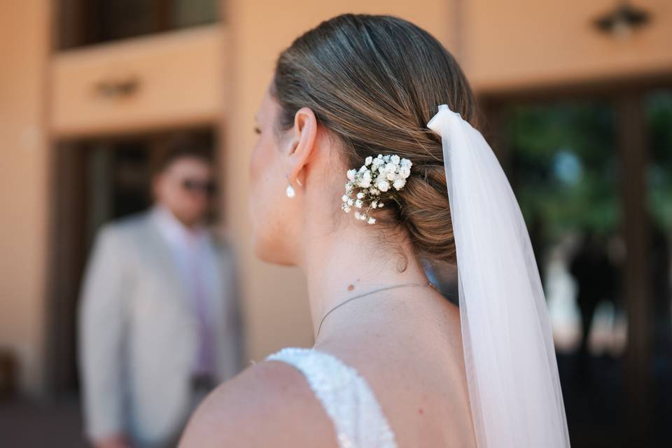 Fiori acconciatura sposa