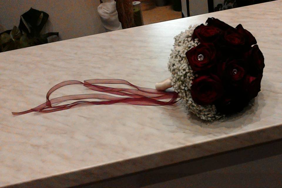 Bouquet romantico con Swarovski