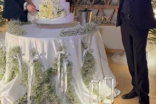 Violino LED per torta nuzialee