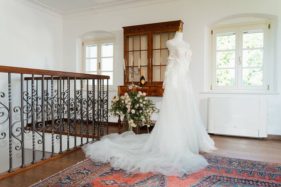Abito sposa in Villa Luisa