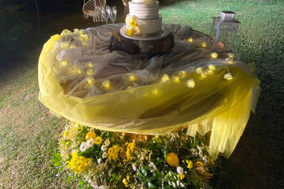 Tavolo taglio torta