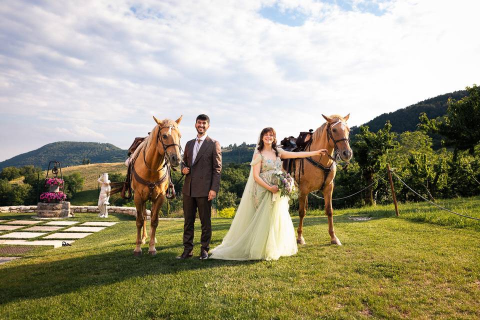 Sposi, cavalli e Lessinia