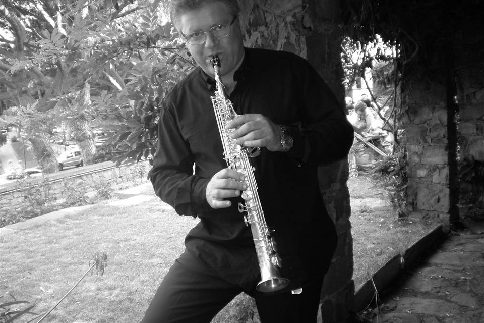 Giancarlo al sax soprano