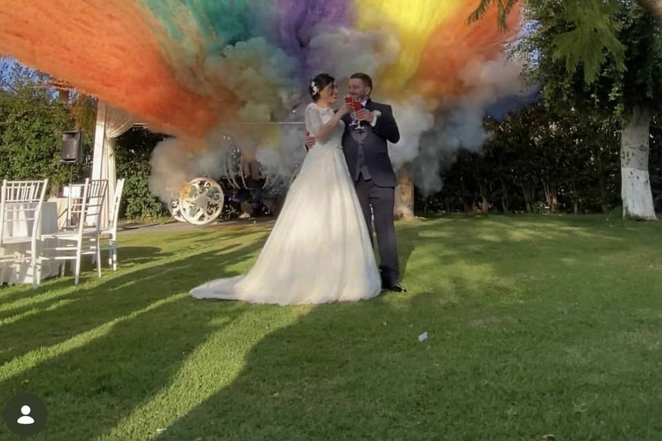 SMOKE BOMB PER GLI SPOSI