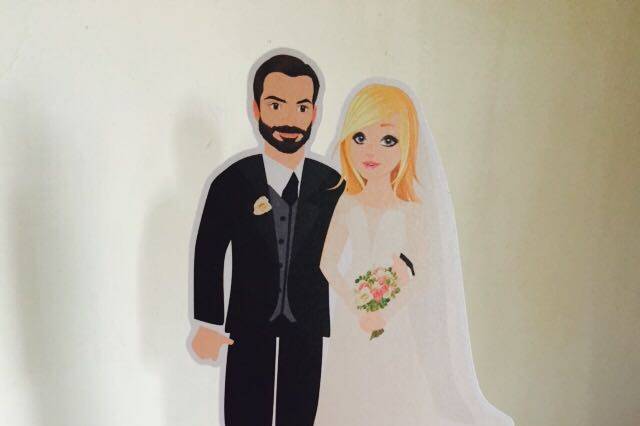 Cake topper/cetro tavola