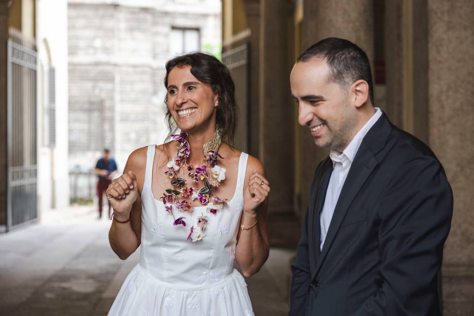 Questo il suo bouquet!!!