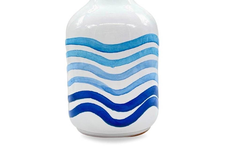 Orcio in ceramica onde mare