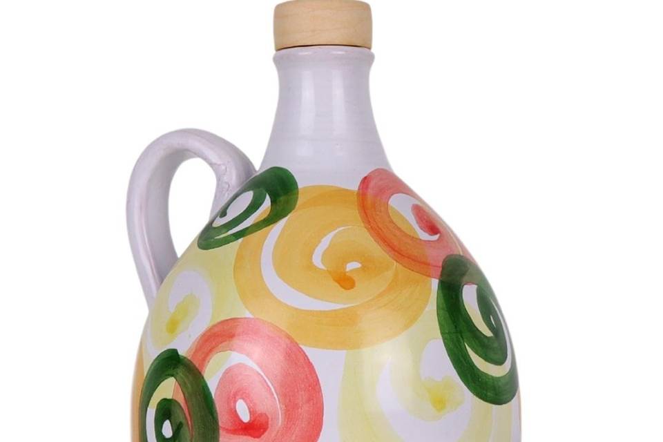 Orcio in ceramica con cerchi