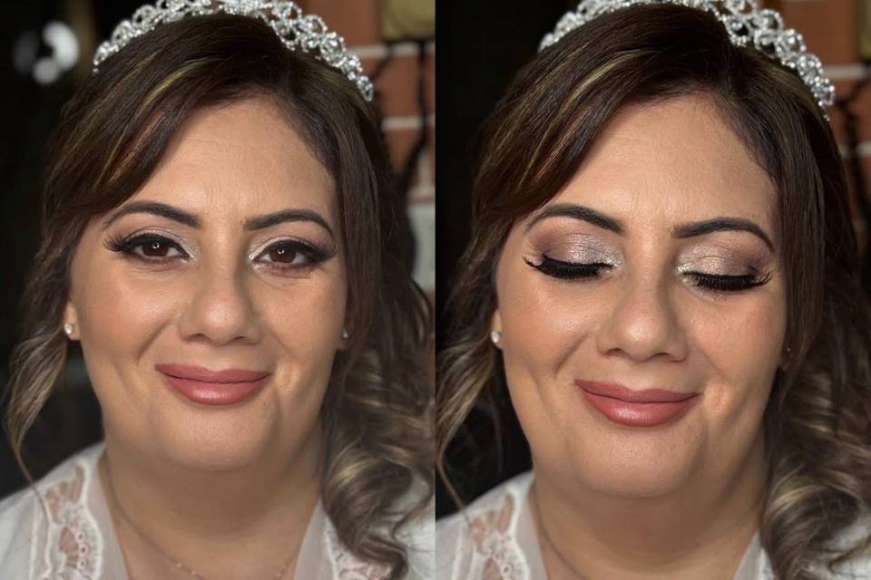 Luxury bridal make-up
