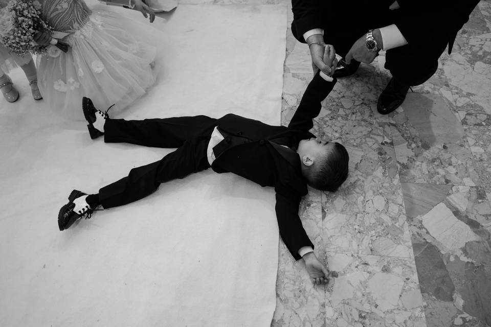Baby at wedding