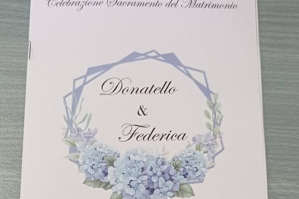 Copertina libretto matrimonio